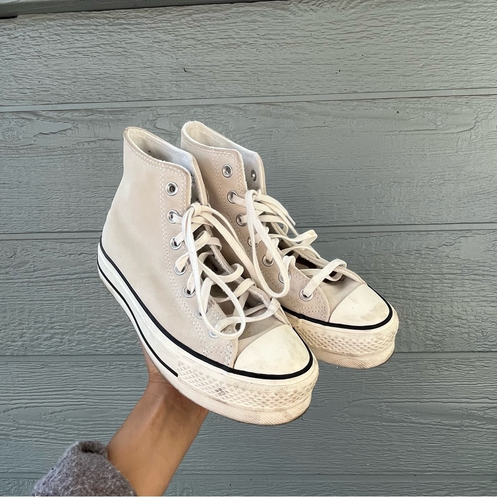 Converse x urban outfitters suede platform high top